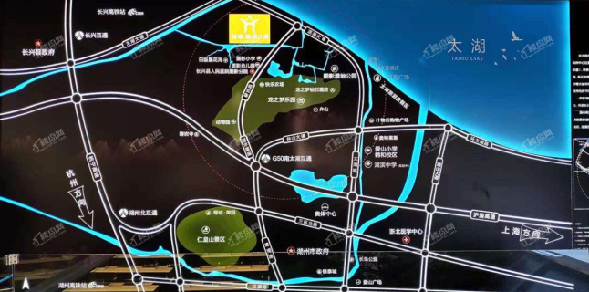 绿城·晓荷江南（别墅）位置图