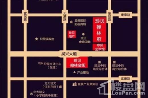 珍贝·翰林金街交通图